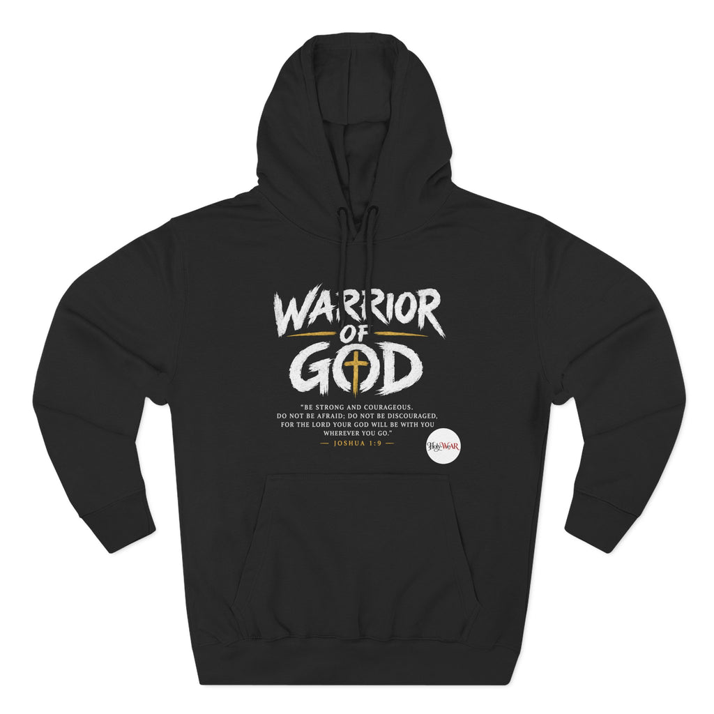 WARRIOR OF GOD ♱ Three-Panel Fleece Hoodie