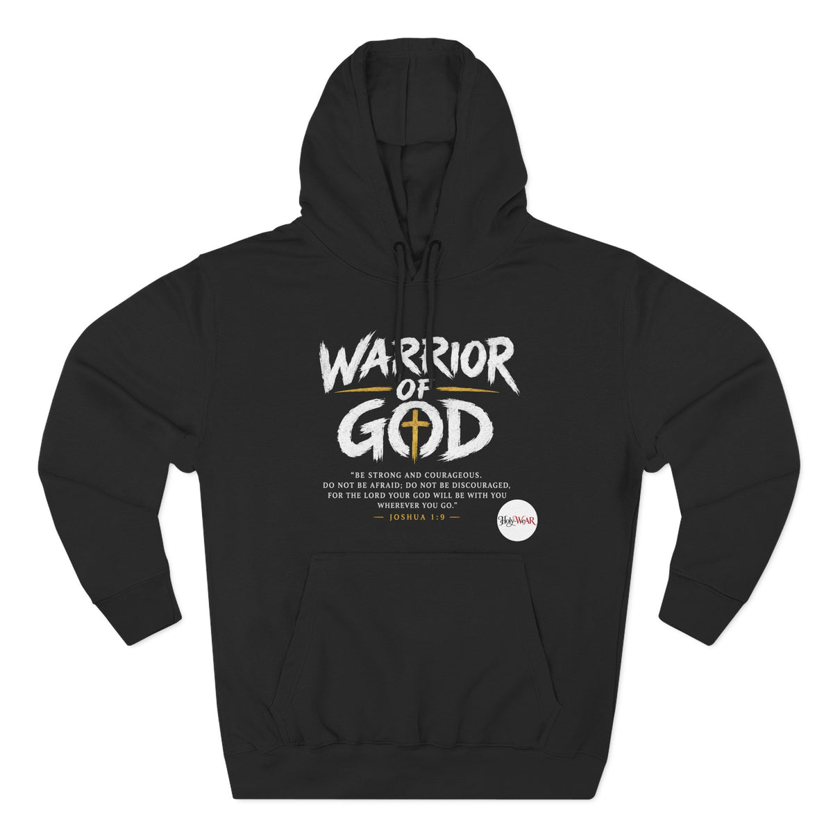 WARRIOR OF GOD ♱ Three-Panel Fleece Hoodie