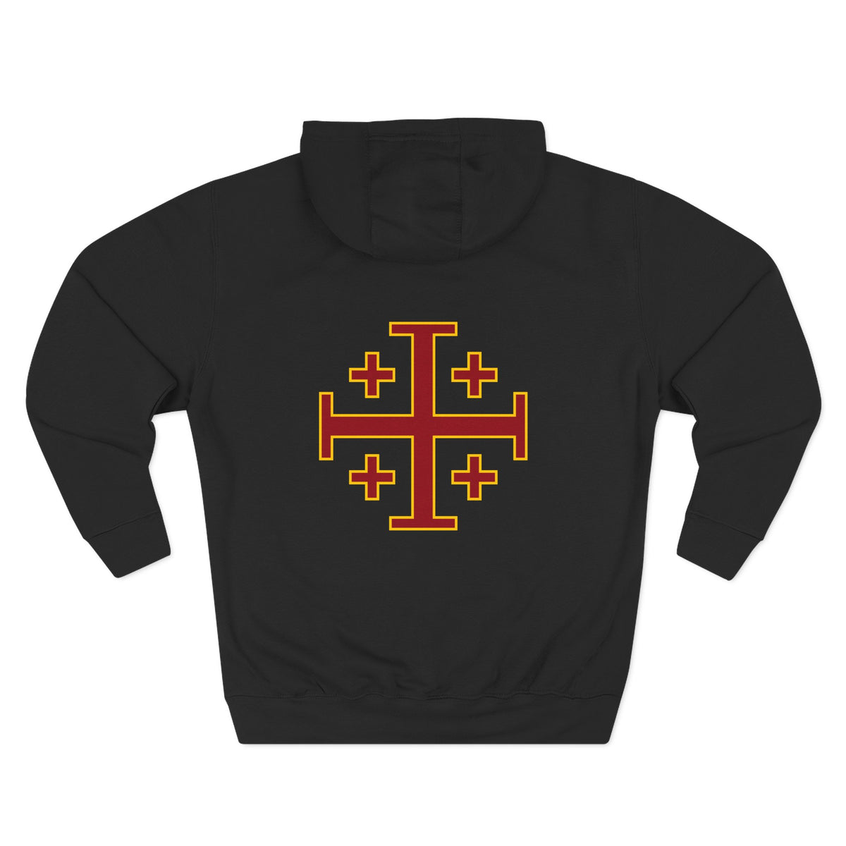 WARRIOR OF GOD ♱ Three-Panel Fleece Hoodie