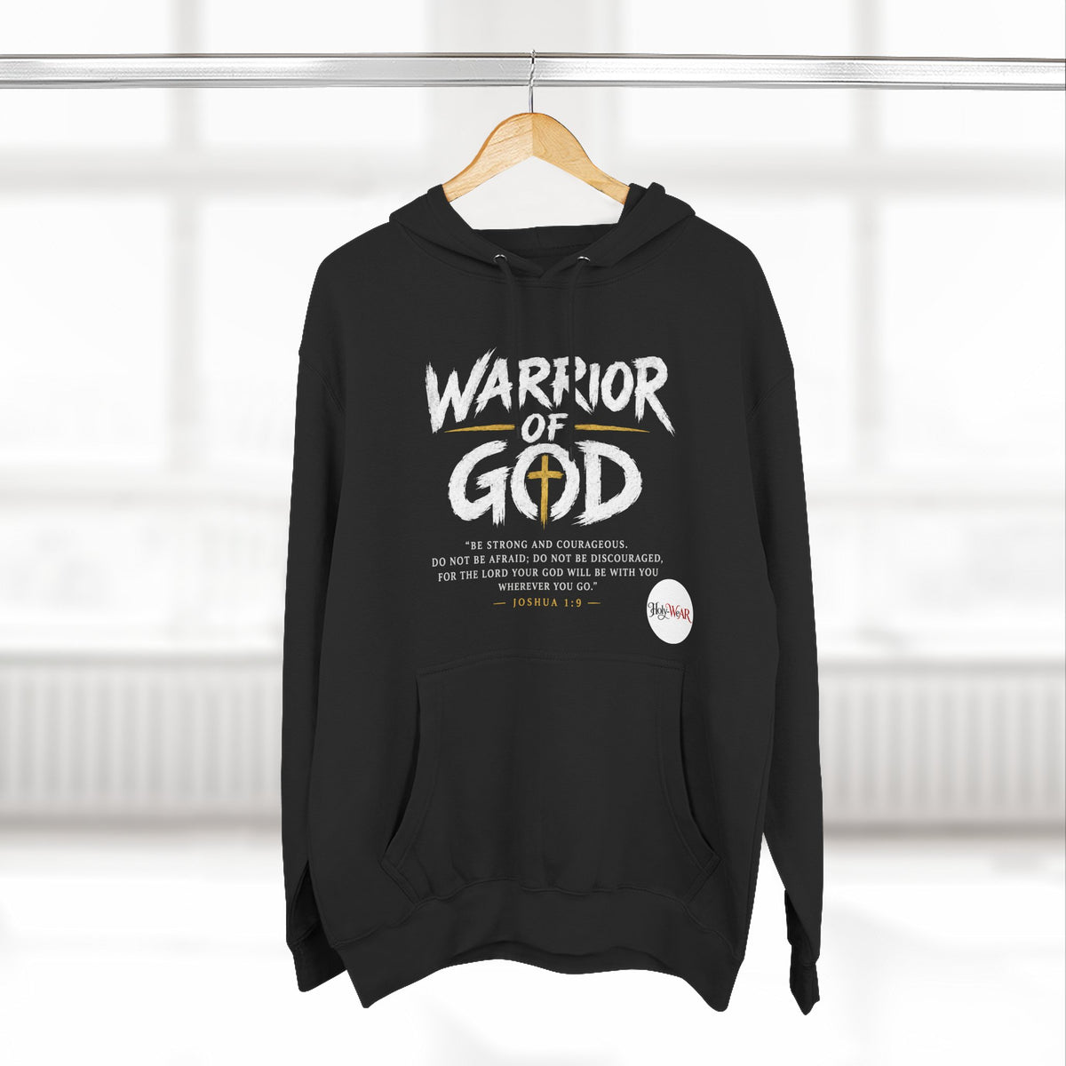 WARRIOR OF GOD ♱ Three-Panel Fleece Hoodie