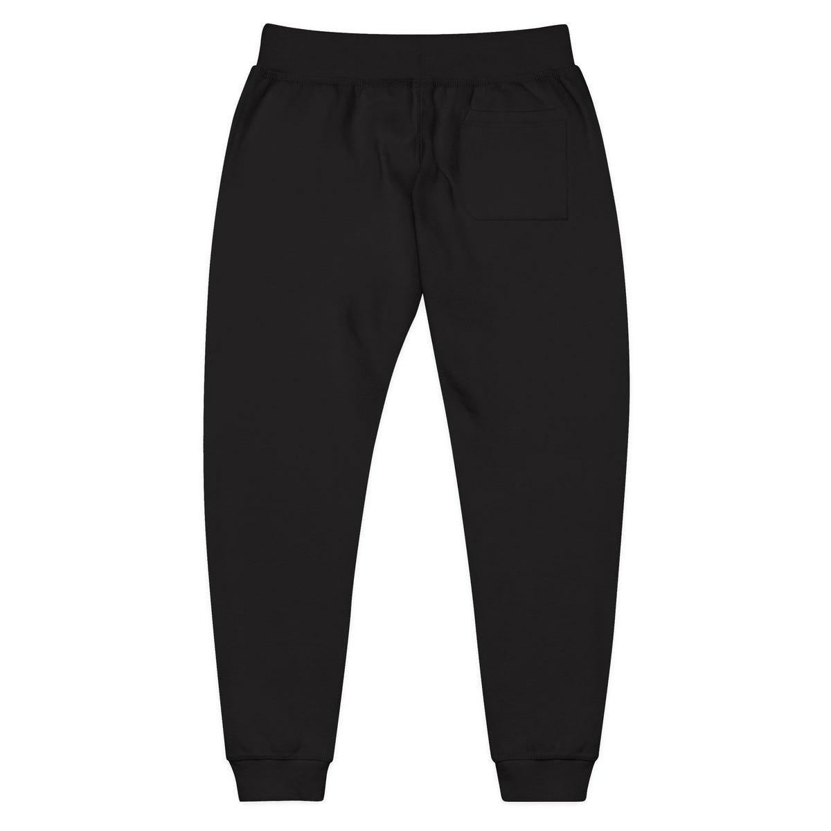 Embroidered Fall Fleur Sweatpants ♱ — Cozy Black Fleece Joggers