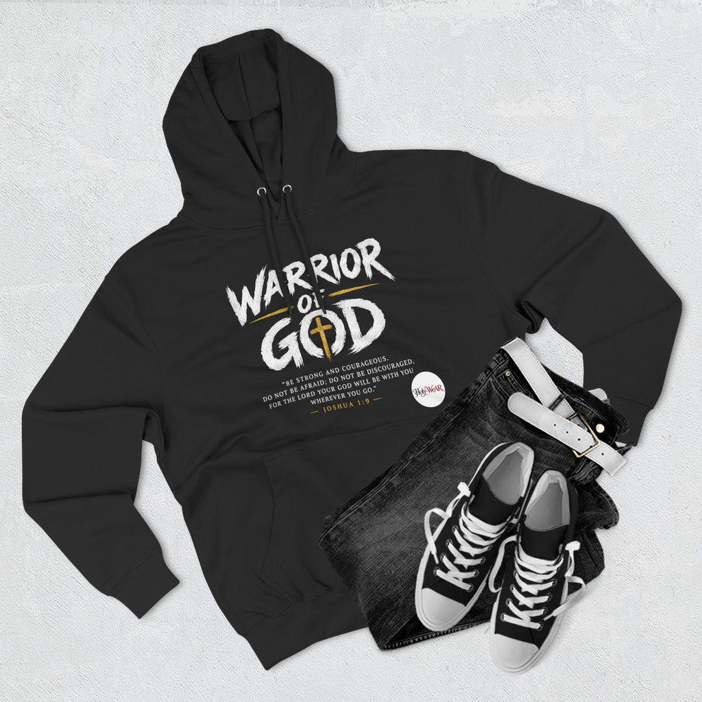 WARRIOR OF GOD ♱ Three-Panel Fleece Hoodie
