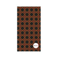 Neck Gaiter - Black & Orange ♱ Geometric Pattern
