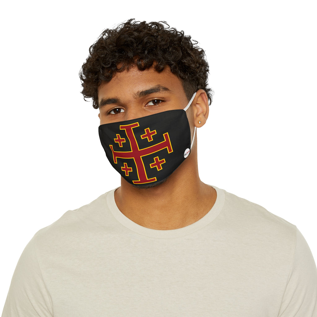 Jerusalem Cross Face Mask ♱ — Polyester Mask