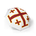 Jerusalem Cross Foldable Umbrella — Semi‑Automatic Travel Umbrella  ♱