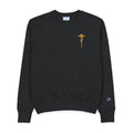 Gold Floral Caduceus Crewneck Sweatshirt