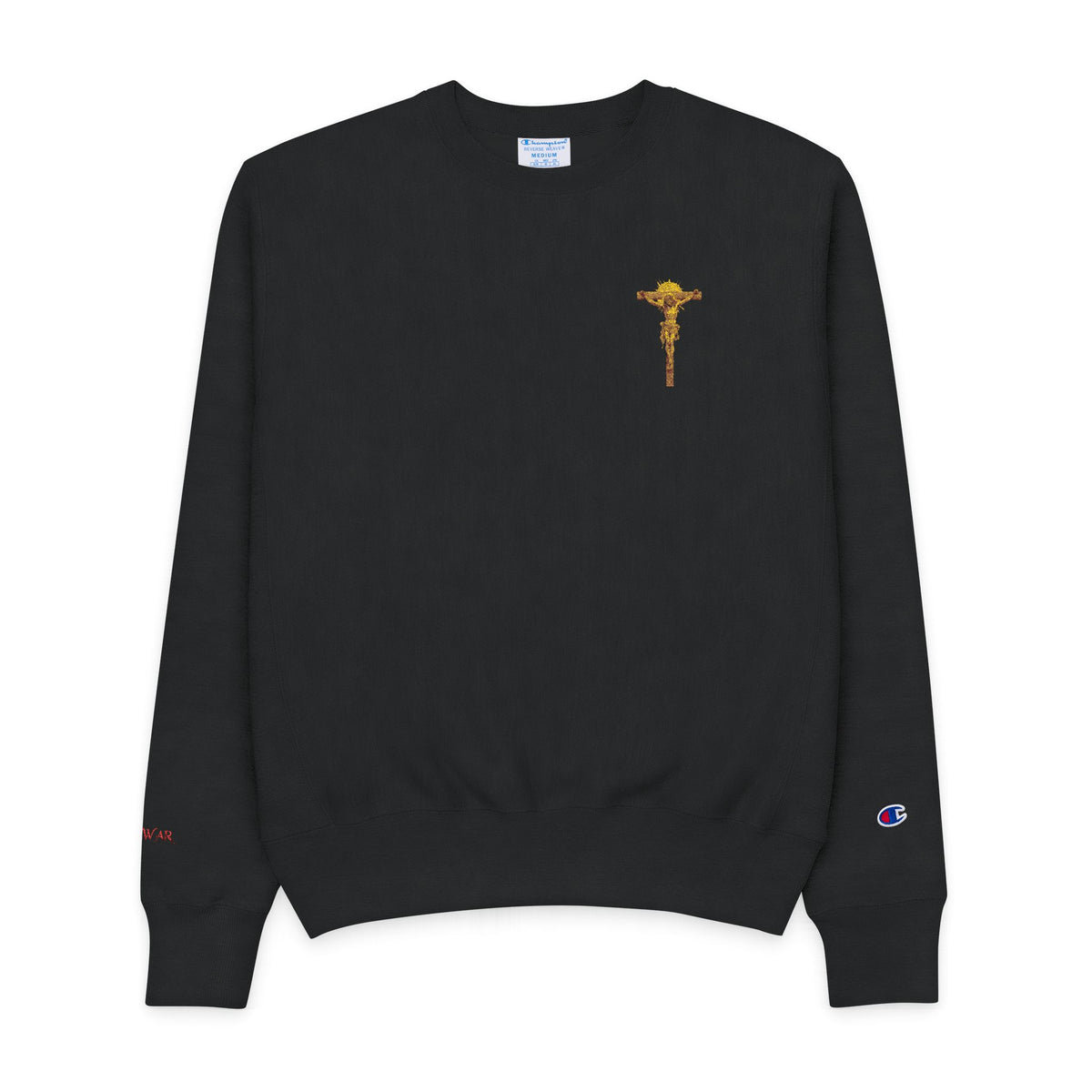 Gold Floral Caduceus Crewneck Sweatshirt