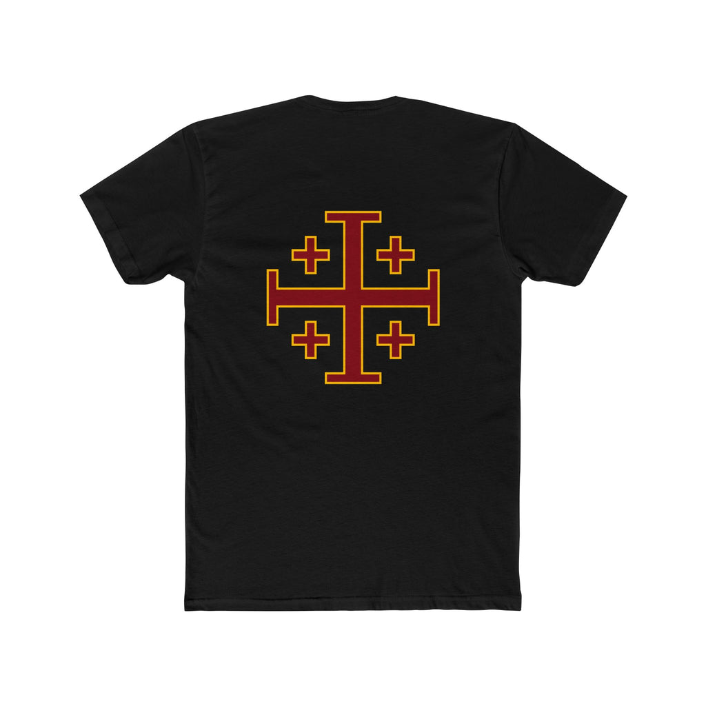 Deus Vult Crusader T-Shirt — Medieval Cross Graphic Tee